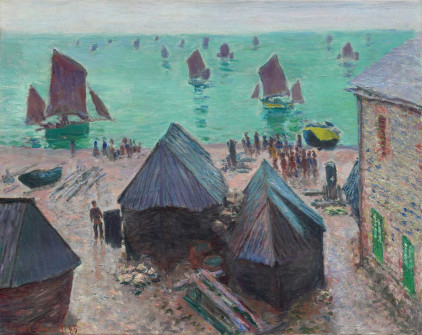 Claude Monet, The Departure of the Boats, Etretat, 1885