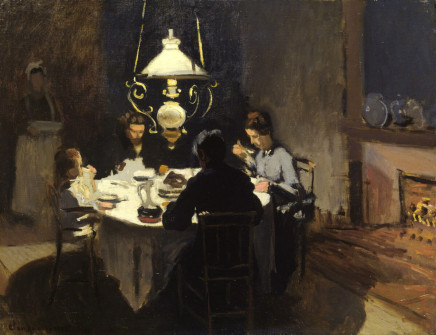 Claude Monet, The Dinner, 1868-69