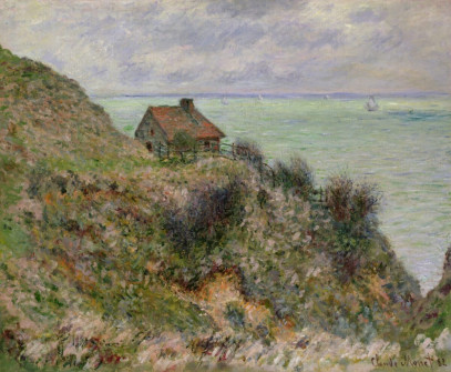 The Customs Officers' Hut at Pourville, 1882 (oil on canvas)