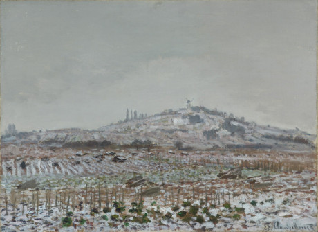 Claude Monet, The Mill at Orgemont, Snow, 1873