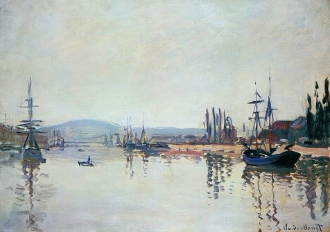Claude Monet, The Seine Downstream from Rouen, 1872