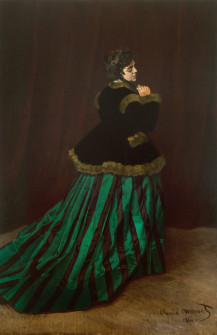 Claude Monet, The Woman in a Green Dress, 1866