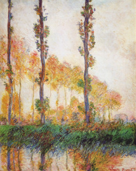 Claude Monet, Three Poplar Trees in the Autumn, 1891
