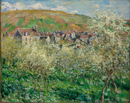Claude Monet, Vetheuil, Flowering Plum Trees, 1879