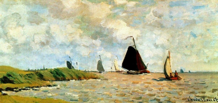 Claude Monet, View From the Voorzaan, 1871