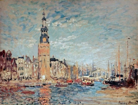 Claude Monet, View of the Montalban Tower, Amsterdam, 1874