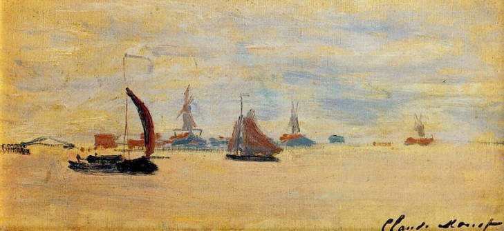 Claude Monet, View of the Voorzaan, 1871