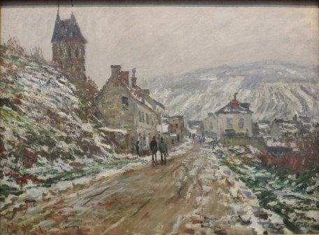 Claude Monet, Village Street, Vetheuil in Winter, 1879