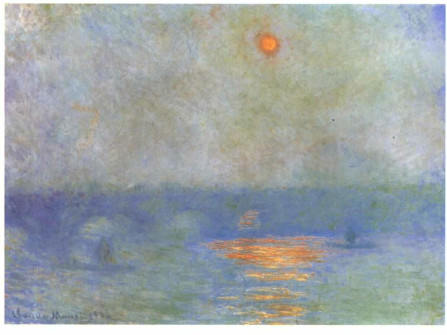 Claude Monet, Waterloo Bridge, Sunlight in the Fog, 1899-1900