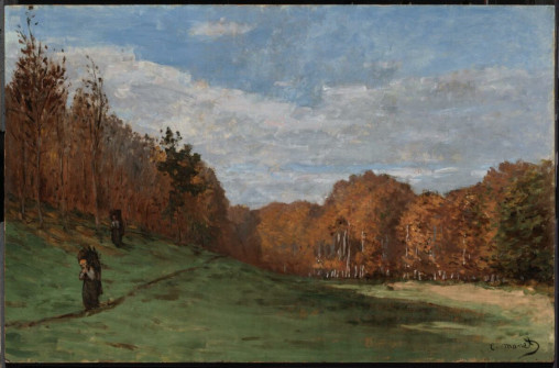 Claude Monet, Woodgatherers at the Edge of the Forest, 1863