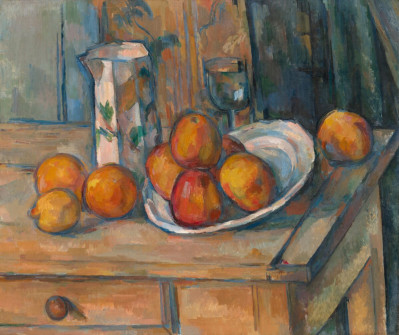 Paul Cézanne, Still Life with Milk Jug and Fruit, c.1900