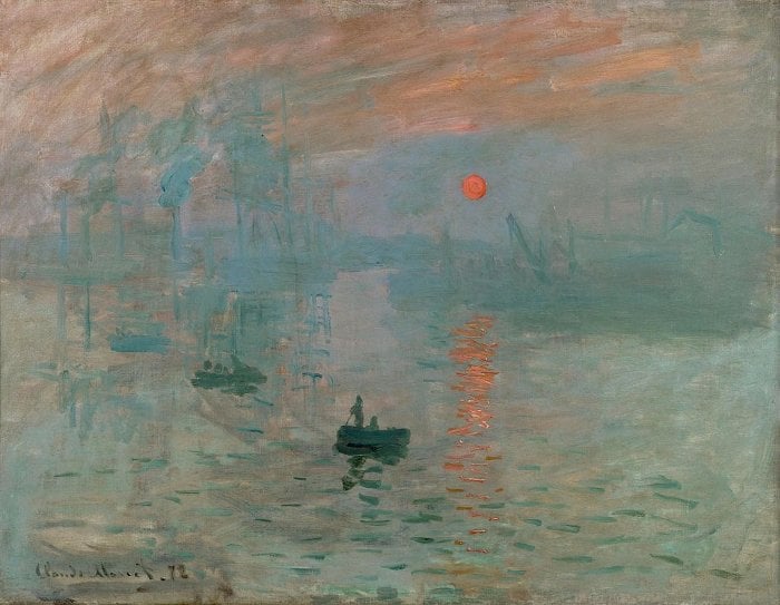 Claude Monet, Impression, Sunrise, 1872 