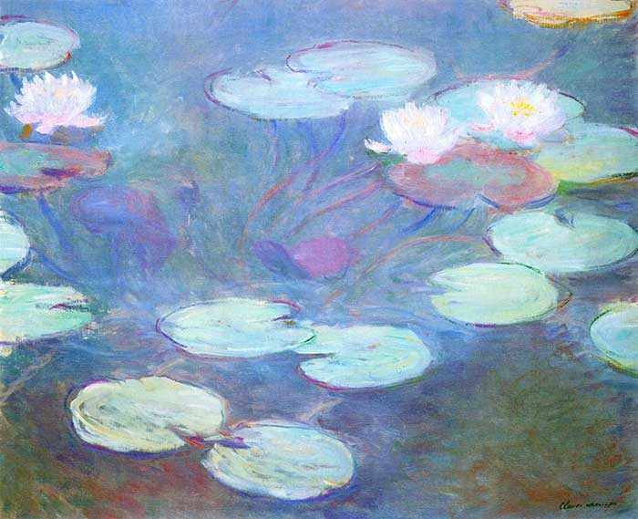 5. Claude Monet, Water Lilies, Pink, 1897-1899