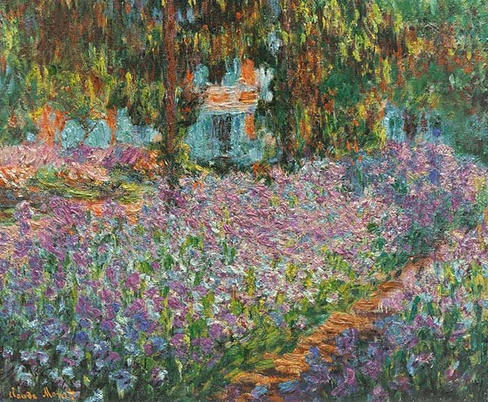 Claude Monet, Irises In Monet's Garden, 1900