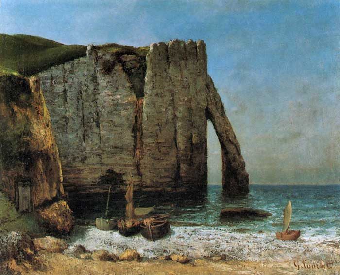 Gustave Courbet, Cliffs At Étretat, 1870