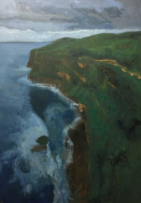 Step By Step Oil Painting Tutorial For Beginners - Cliffs At Bali