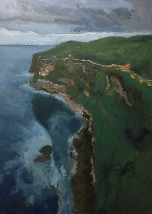 Step By Step Oil Painting Tutorial For Beginners - Cliffs At Bali