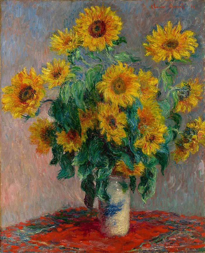 Claude Monet, Sunflowers, 1881