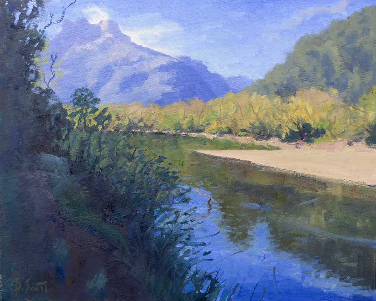 How To Paint This New Zealand River Landscape Draw Paint Academy