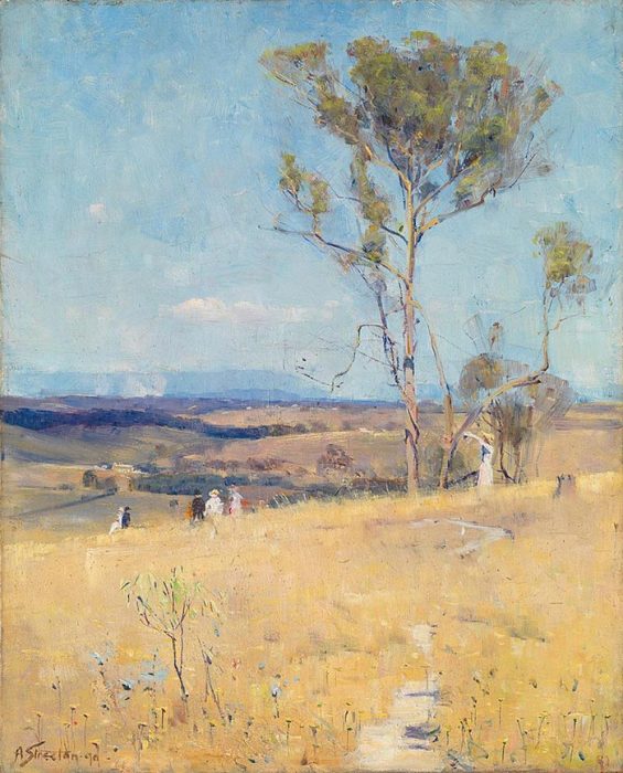How To Use Brushwork Effectively - Sir Arthur Streeton, Near Heidelberg, 1890