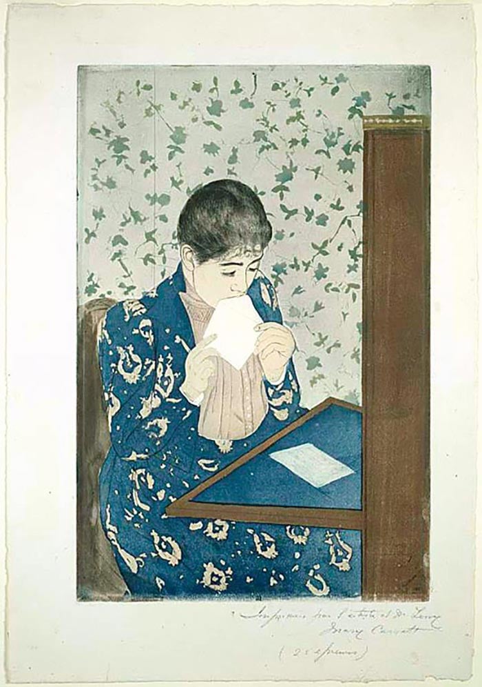 Mary Cassatt, The Letter, 1890-1891