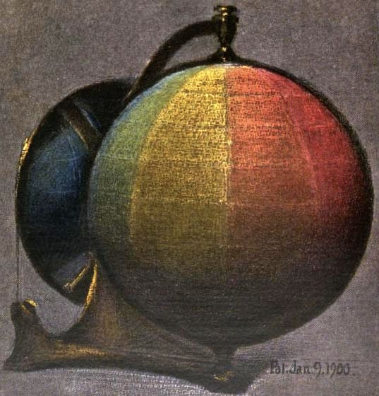 阿尔伯特·亨利（Albert Henry），孟塞尔（Munsell）1905年的小册子中的一种颜色符号