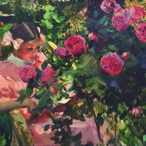 Joaquín Sorolla, Elena Among the Roses, 1907
