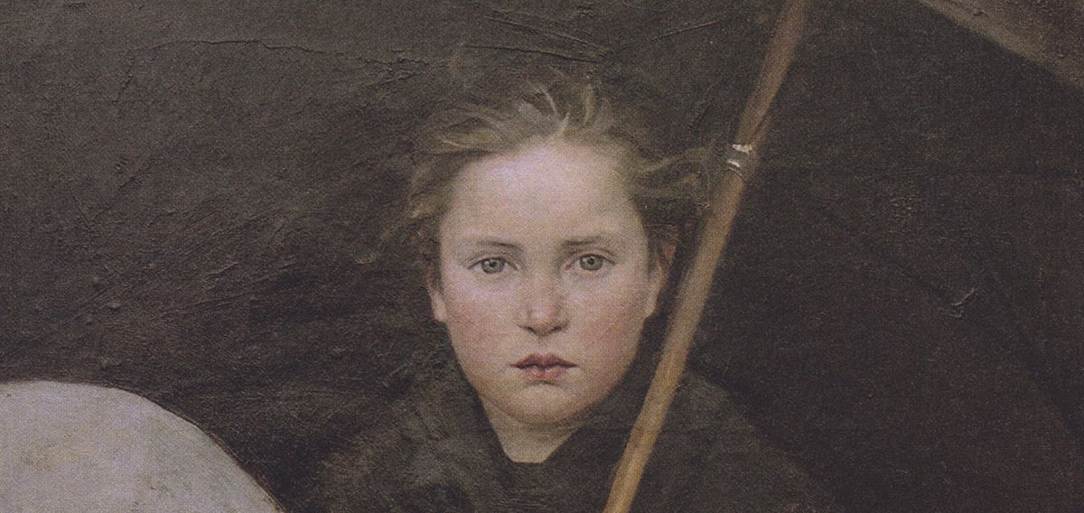 Marie Bashkirtseff, The Umbrella, 1883 (closeup 1)