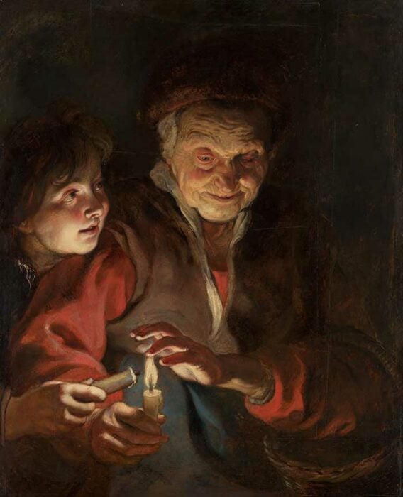 Peter Paul Rubens, Old Woman and Boy with Candles, 1616 - 1617