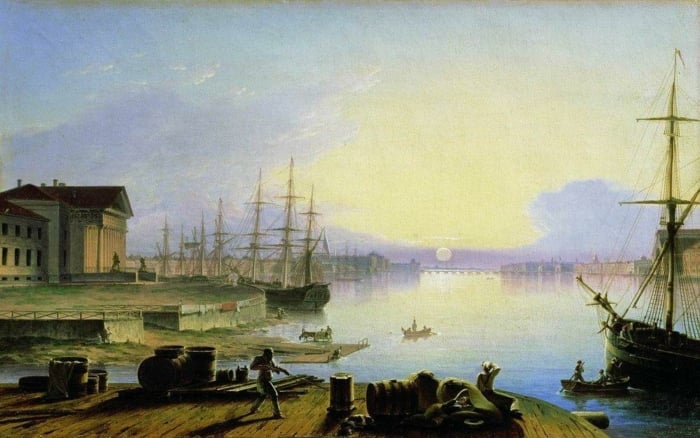 Maxim Vorobiev, Sunrise Over the Neva, 1830