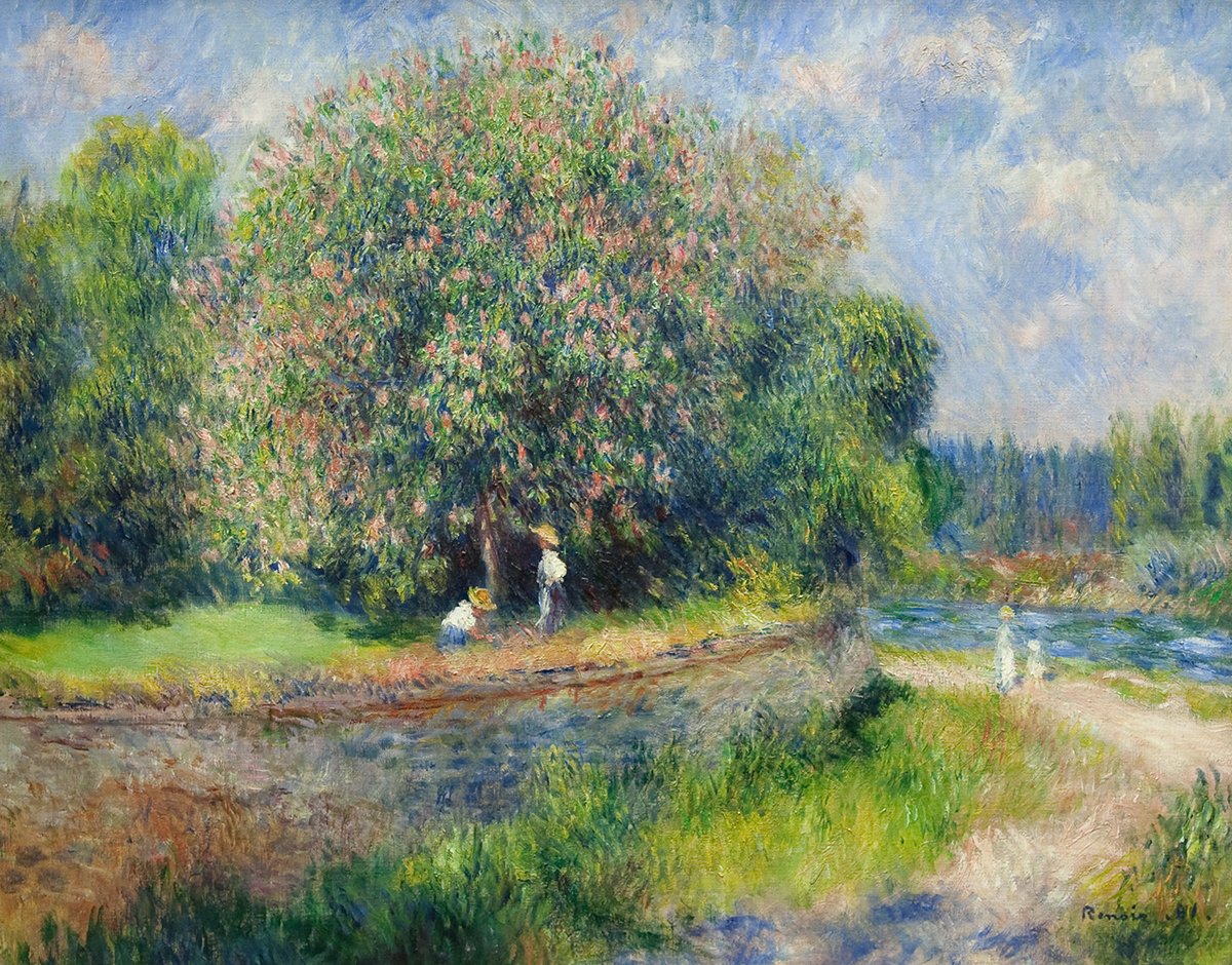 Pierre-Auguste Renoir, Chestnut Tree in Bloom, 1881