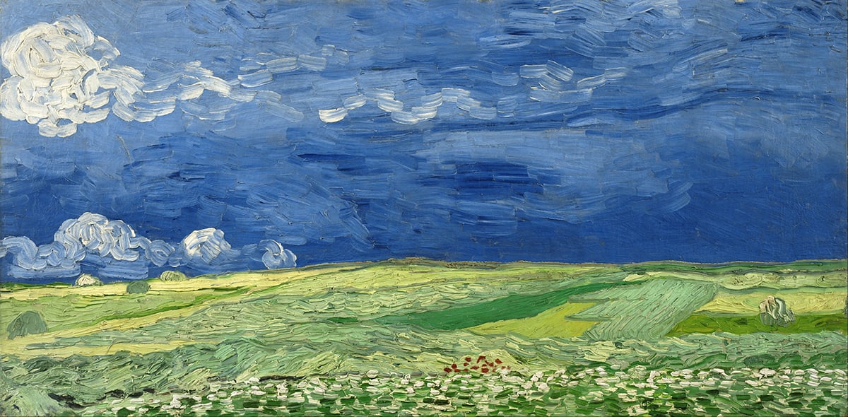 Vincent van Gogh, Wheatfield Under Thunderclouds, 1890