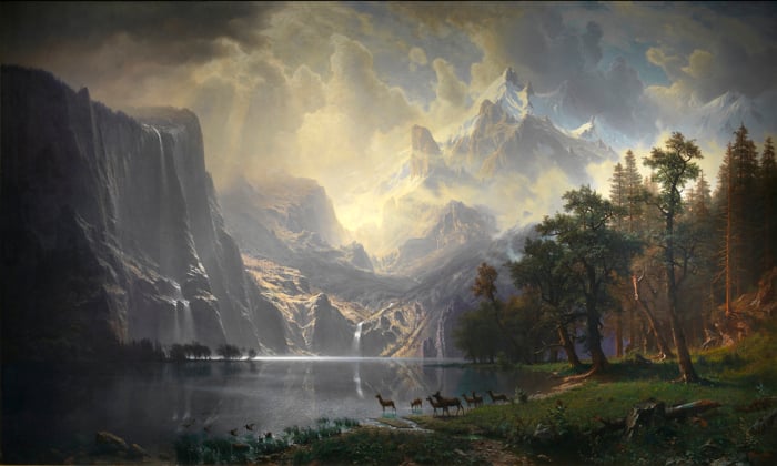 Albert Bierstadt, In the Sierras, 1868