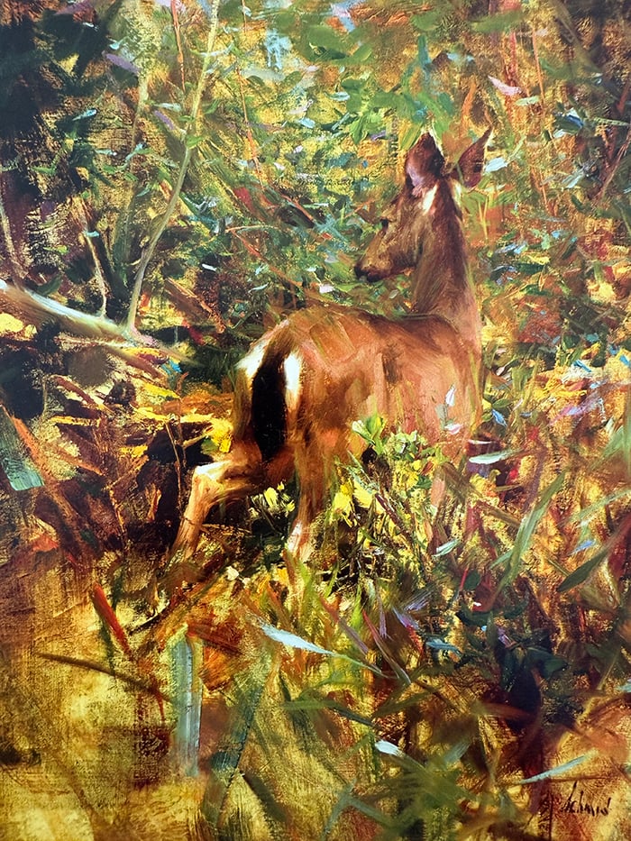 Richard Schmid, Mule Deer, 1987, Page 99, Alla Prima II