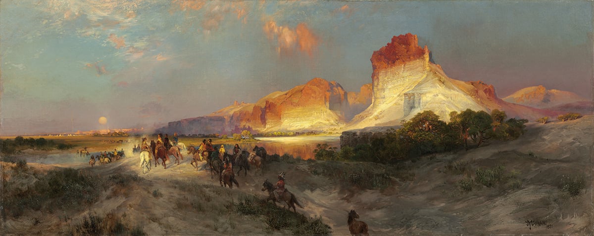 Thomas Moran, Green River Cliffs, Wyoming, South Utah, 1881