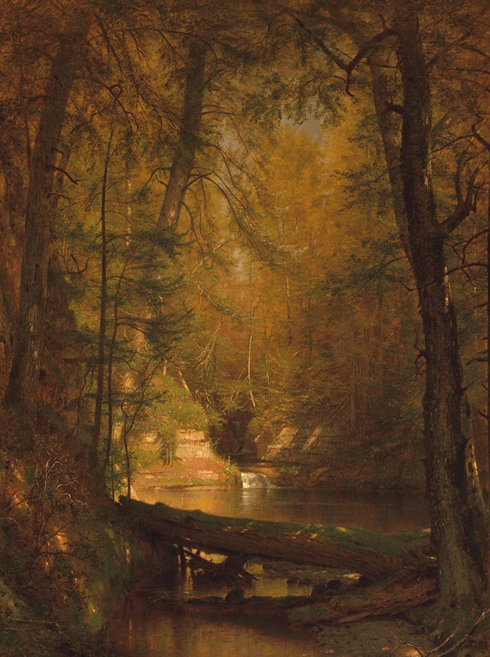 Worthington Whittredge, The Trout Pool, Lander's Peak, 1870
