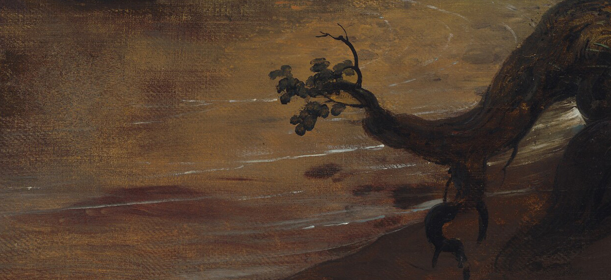 Horace Vernet, Hunting in the Pontine Marshes, 1833, Detail, Water