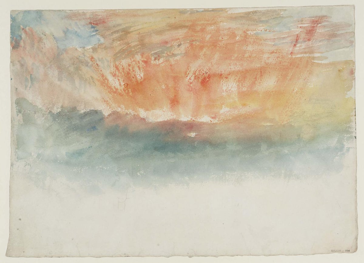 J.M.W. Turner, Clouds at Sunset, c.1823