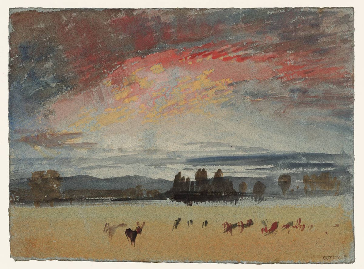 J.M.W. Turner, The Deer in Petworth Park, 1827