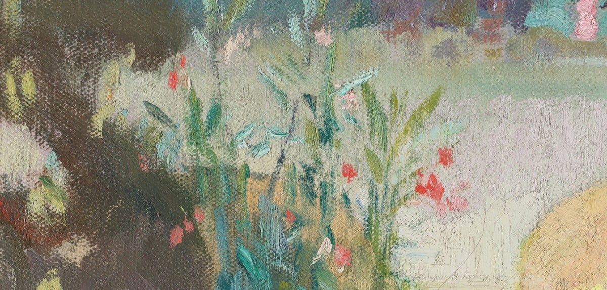 Joaquín Sorolla, Courtyard of the Casa Sorolla, 1917 1200W, Detail 2