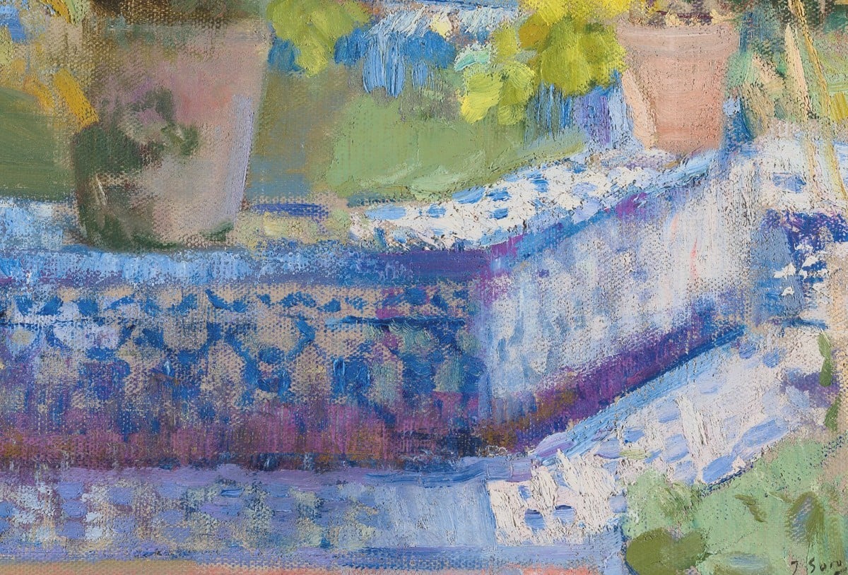 Joaquín Sorolla, Courtyard of the Casa Sorolla, 1917 1200W, Detail 3