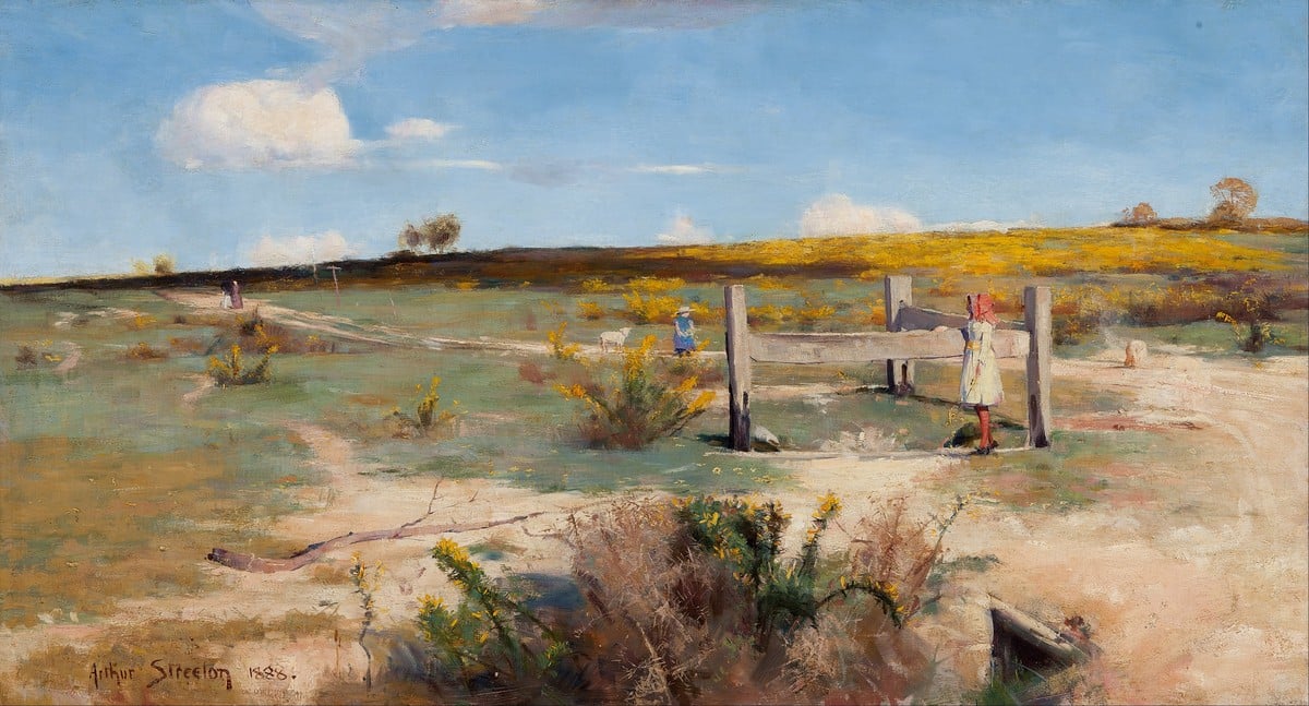 Arthur Streeton, Early Summer, Gorse in Bloom, 1888