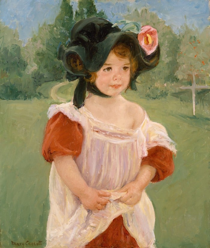 Mary Cassatt, Spring, Margot Standing in a Garden, 1900